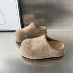 Damen modische Clogs aus weichem Wildleder mit ergonomischem Fußbett R&B