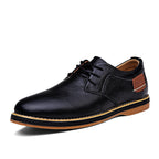 Herren Elegante Schnürschuhe aus hochwertigem Leder mit rutschfester Sohle