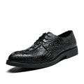 Damen Elegante Schnürschuhe mit stilvollem Krokodil-Design R&B