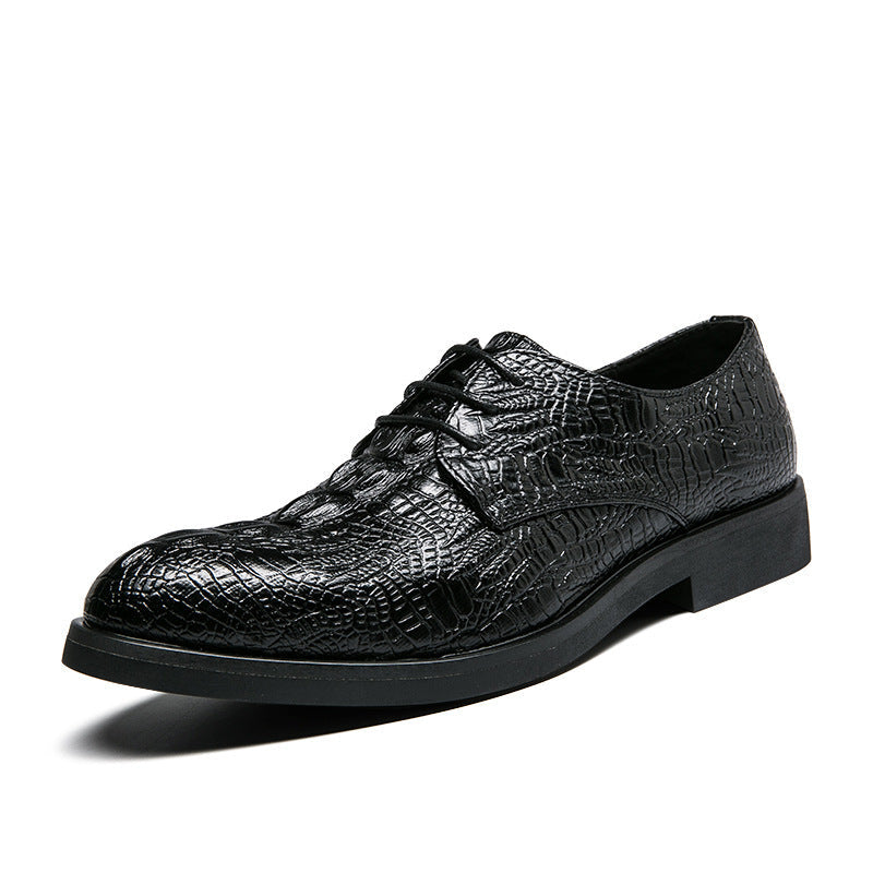 Damen Elegante Schnürschuhe mit stilvollem Krokodil-Design R&B