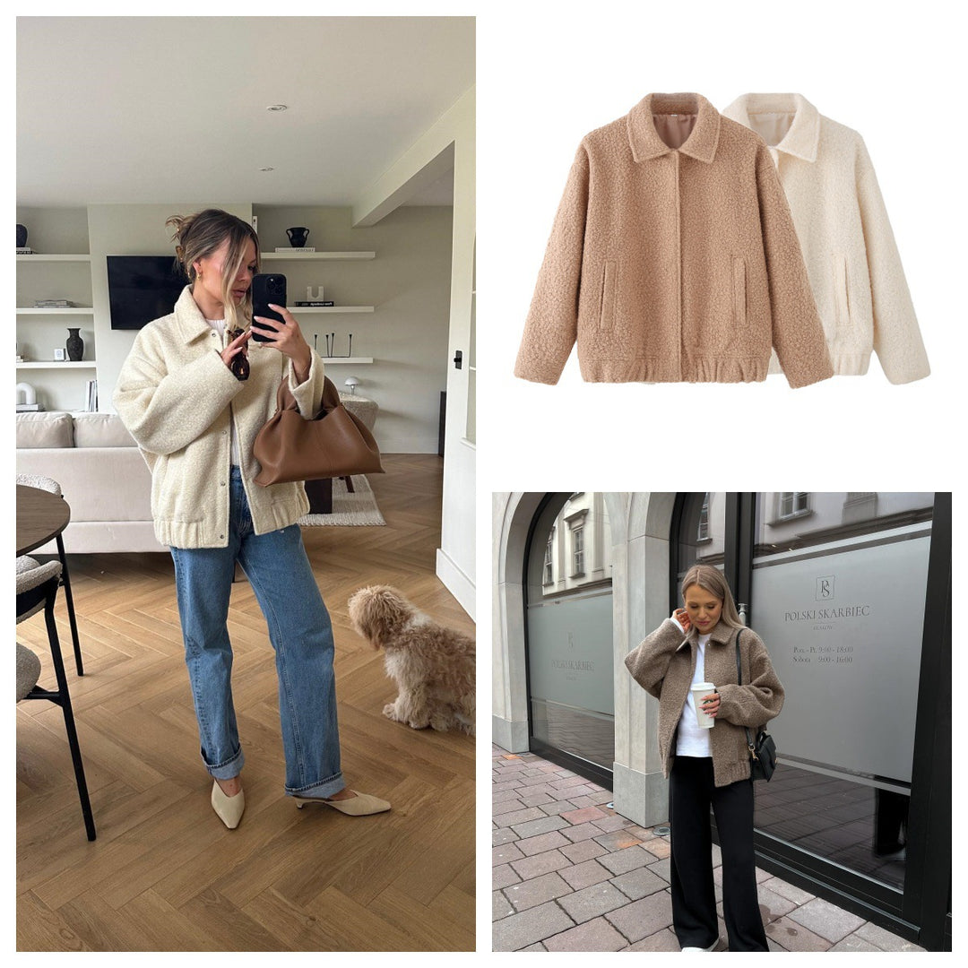 Damen kuschelige Übergangsjacke R&B