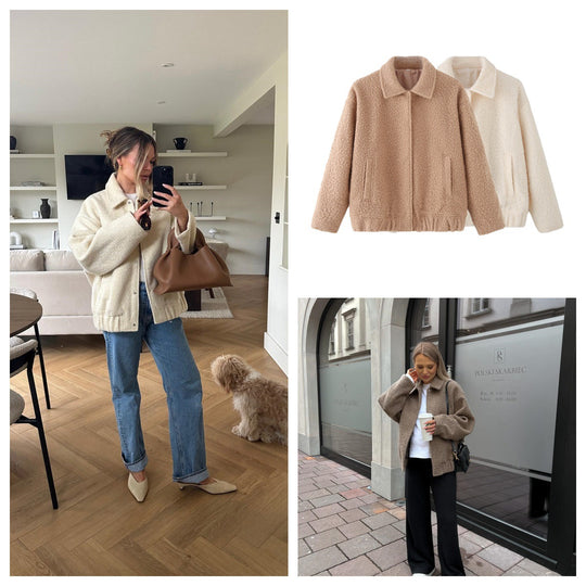 Damen kuschelige Übergangsjacke R&B