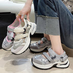 Damen Sportliche Lauf- und Freizeitschuhe mit verstellbaren Riemen und dämpfender Sohle R&B