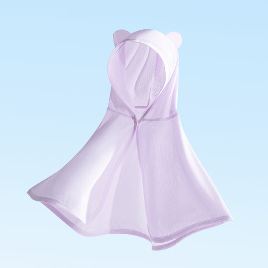 Unisex nan Kapuzensweat-Infant-Mesh-Schwimmponcho mit Bärenohren R&B