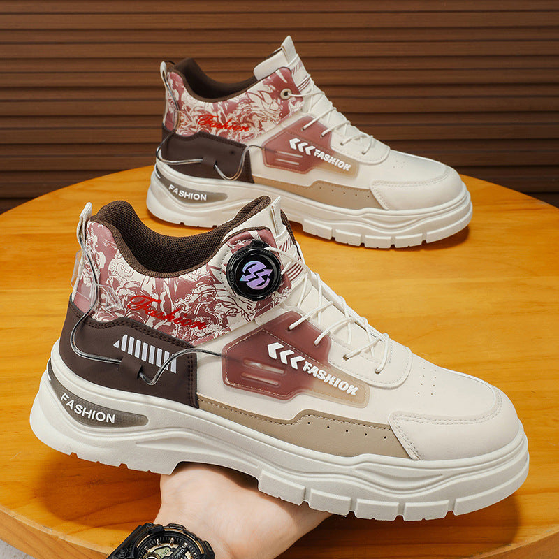 Herren Sportliche High-Top Sneakers mit innovativer Schnellschnürung R&B