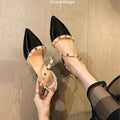 Damen Elegante Ballerinas mit modischen Glitzer-Akzenten und verstellbarem Riemendesign