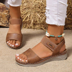 Damen Wedge-Sandalen mit verstellbarem Riemendesign und komfortabler Fußbettung R&B