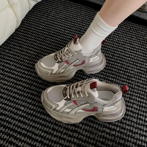 Damen Sportliche Lauf Sneakers mit atmungsaktiver Mesh-Oberfläche und komfortabler Dämpfung R&B