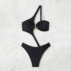 Damen Asymmetrischer Einteiler mit originellem Design R&B