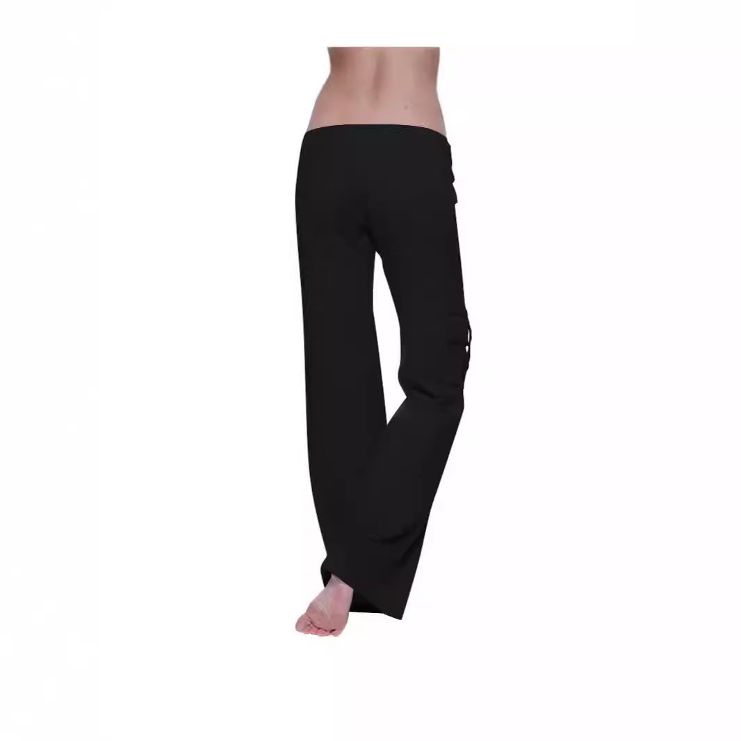 Damen Bequeme Freizeithose mit seitlichen Taschen und elastischem Bund R&B