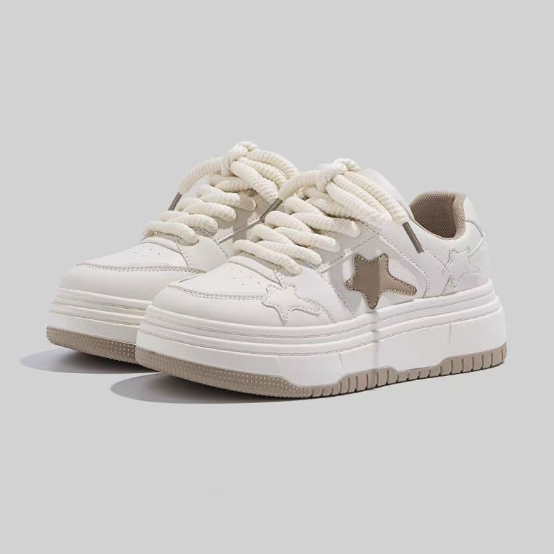 Damen Modische Chunky Sneakers mit dekorativen Sternenapplikationen R&B