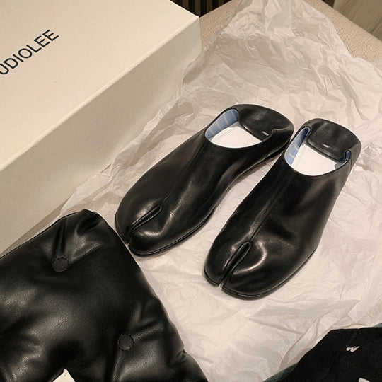 Damen modische Slipper mit glänzender Oberfläche und bequemem Schnitt R&B
