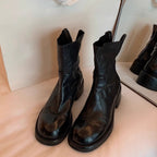 Damen modische Ankle Boots mit einzigartigem Reißverschluss und elegantem Schnitt