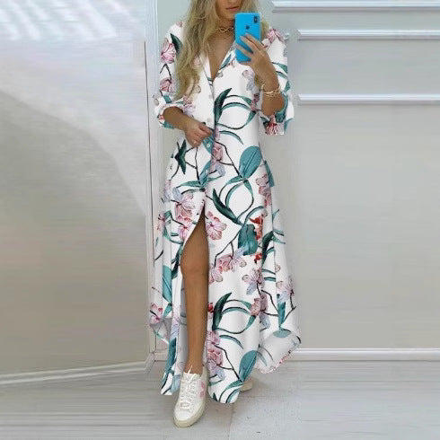Damen Kimono-Robe mit Printdesign R&B