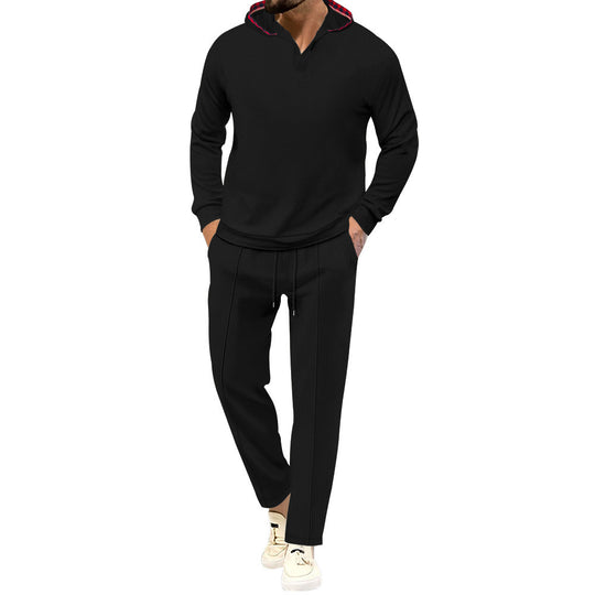 Herren lässiges Hoodie-Set mit innovativem Design und atmungsaktiven Eigenschaften R&B