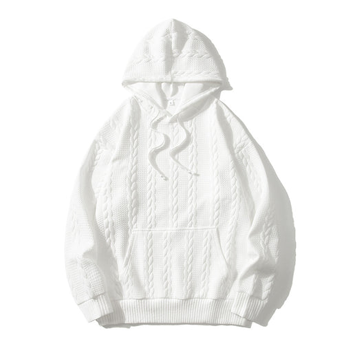 Herren Kapuzenpullover mit strukturiertem Muster R&B