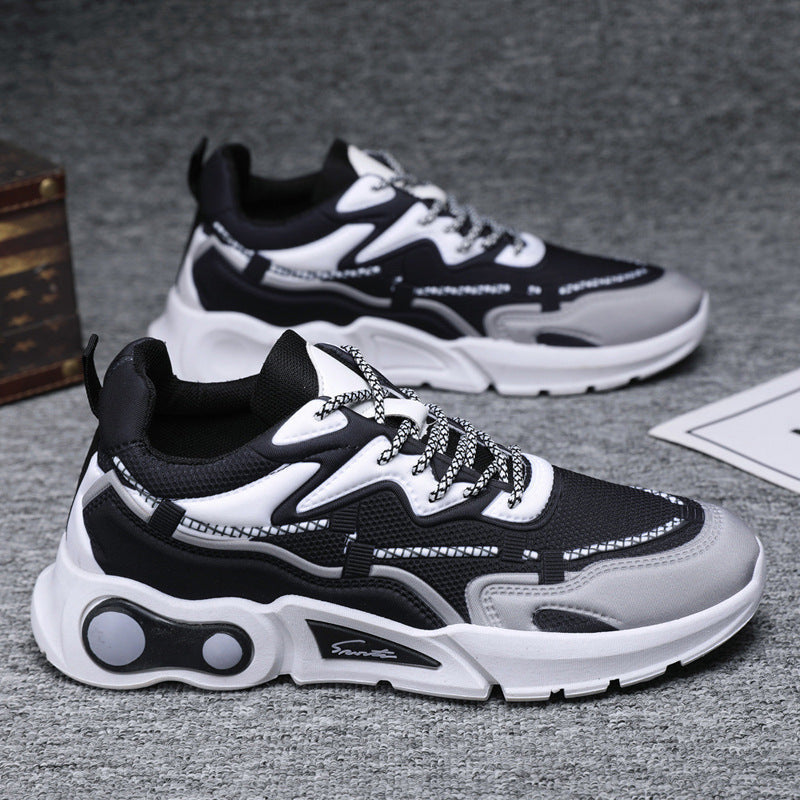 Damen Sportliche Chunky Sneakers mit atmungsaktiver Oberflächenstruktur R&B