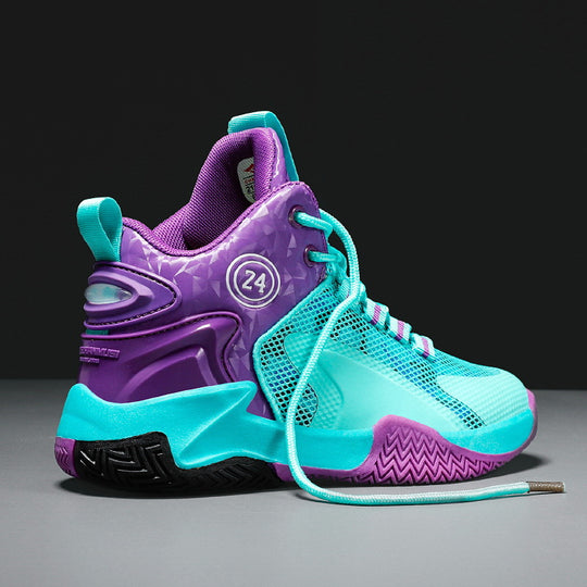 Damen Sportliche Basketball-Sneaker mit atmungsaktivem Mesh-Obermaterial und dämpfender Sohle R&B