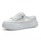 Damen Plattform Sneakers mit atmungsaktiver Mesh-Oberfläche und elegantem Design R&B