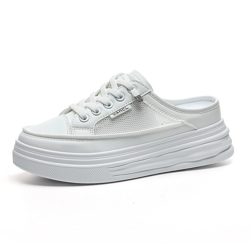 Damen Plattform Sneakers mit atmungsaktiver Mesh-Oberfläche und elegantem Design R&B