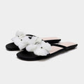 Damen Zehentrenner-Sandalen mit floralen Akzenten und ergonomischem Fußbett R&B