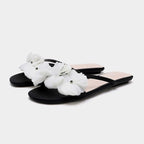 Damen Zehentrenner-Sandalen mit floralen Akzenten und ergonomischem Fußbett R&B
