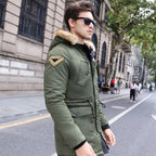 Herren Parka mit abnehmbarer Kapuze und warmem Fleecefutter