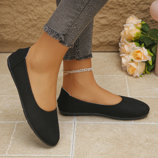 Damen elegante Ballerinas aus weichem Obermaterial R&B