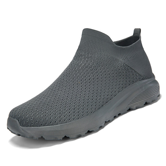 Unisex nan elastischer Strick-Schlupfschuh mit konturierter viskoelastischer Innensohle und rutschfester stoßdämpfender Laufsohle R&B