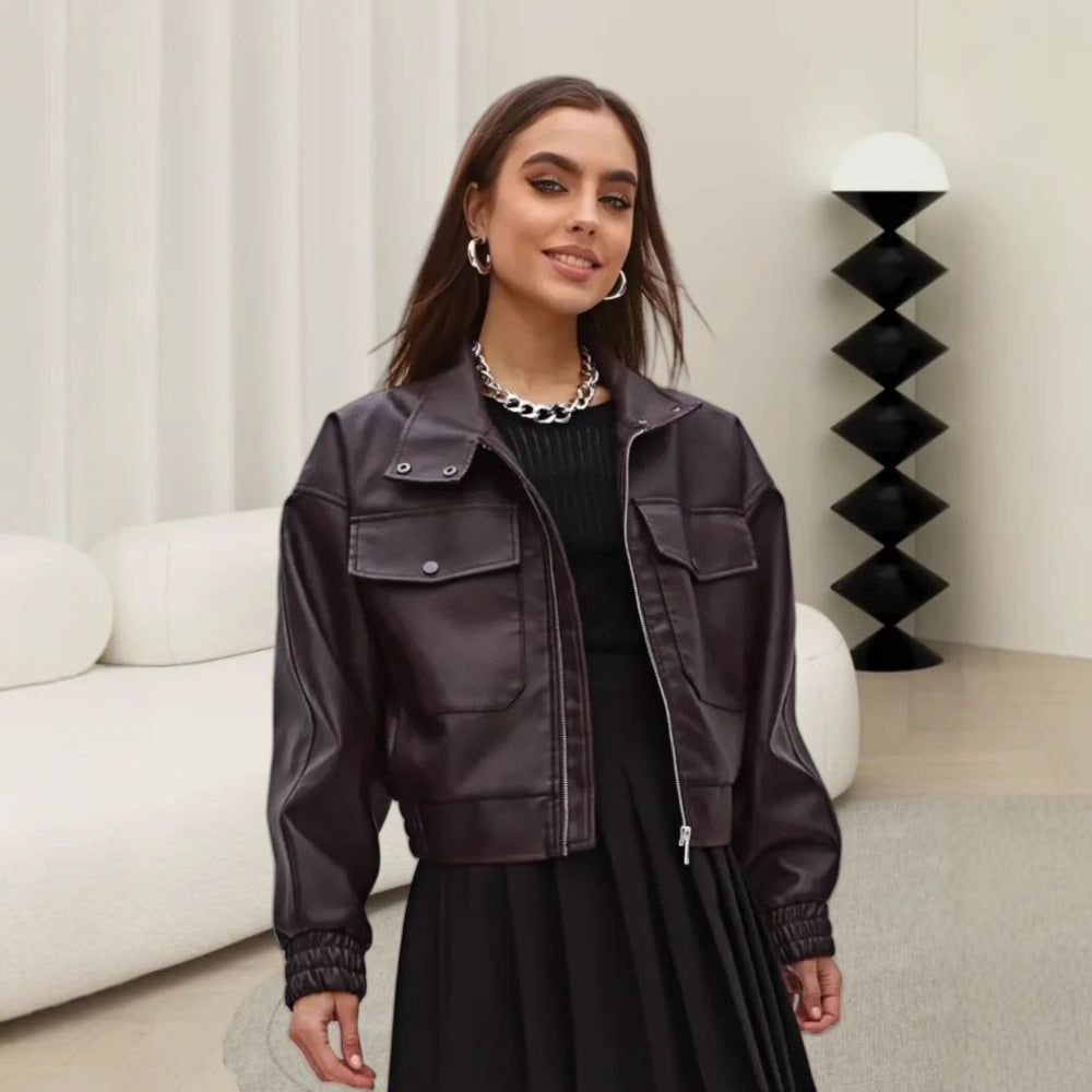 Damen Trendige oversized jacke mit praktischen Taschen R&B