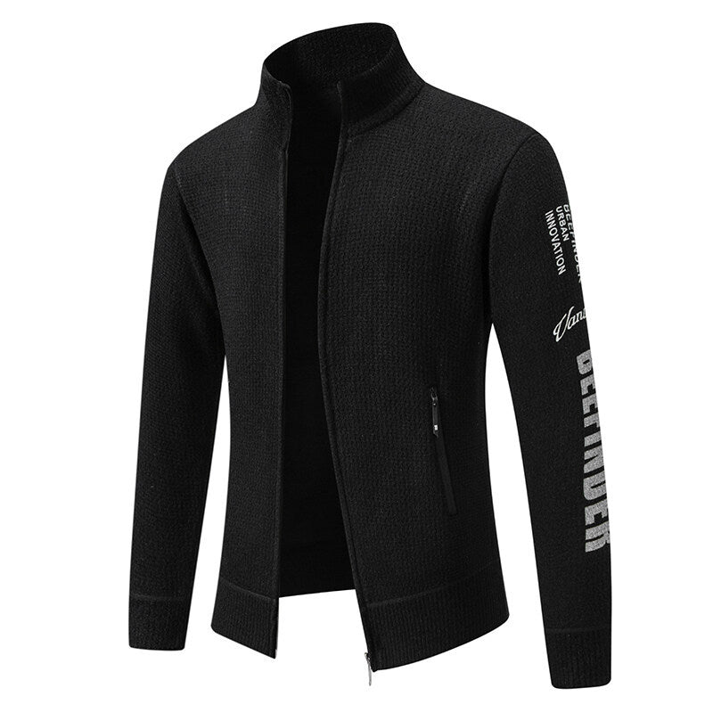Herren Steppjacke mit hohem Kragen und praktischen Taschen