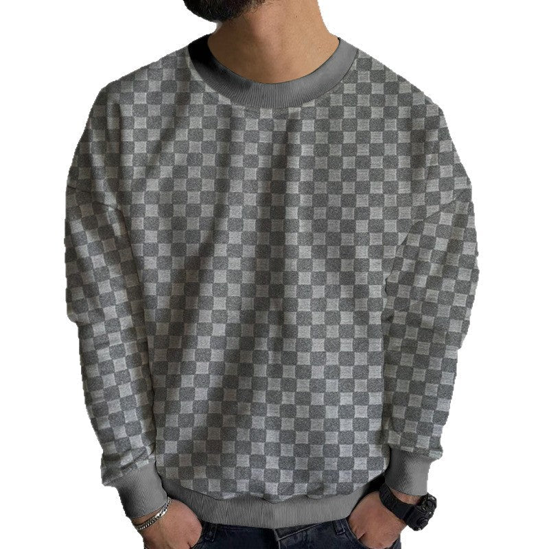 Herren modisches Sweatshirt mit strukturiertem Obermaterial und lässigem Schnitt R&B