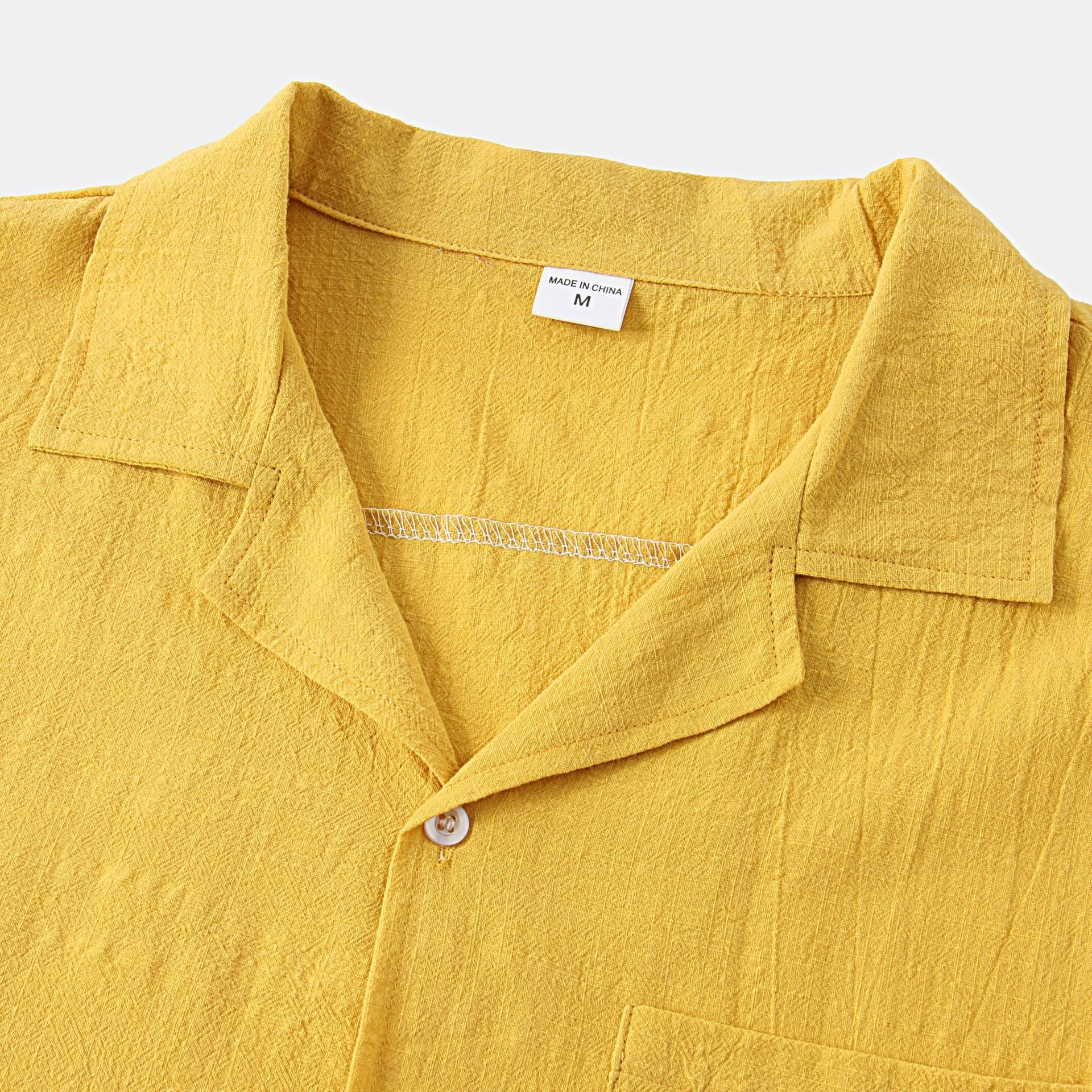 Damen Pyjama-Set aus leichtem, atmungsaktivem Stoff mit knöpfbarem Oberteil und elastischem Bund