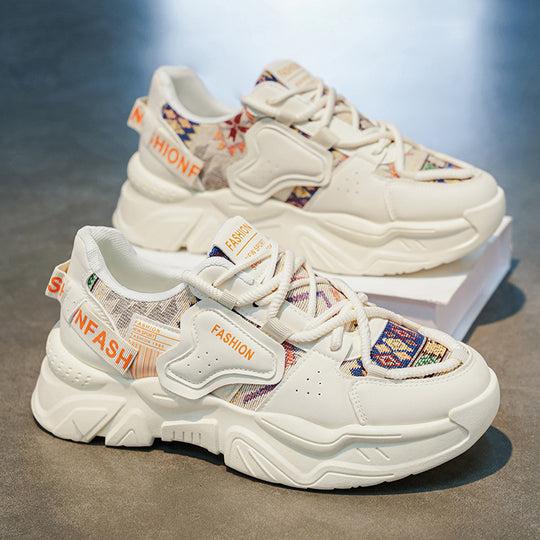Damen Modische Chunky Sneakers mit innovativem Sohlenprofil und einzigartigem Design R&B