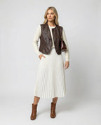 Elegante Ärmellose Damen Weste Übergröße Herbst Strickjacke Modisch Bequem