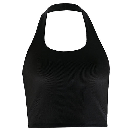 Damen Crop-Top mit tiefem Ausschnitt und sportlichem Design R&B