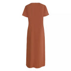 Damen Maxikleid mit grafischem Druck