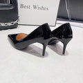 Damen elegante spitze High Heels mit glänzendem Finish R&B