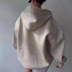 Damen oversized Kapuzenpullover mit lässigem Schnitt und sportlicher Ästhetik R&B