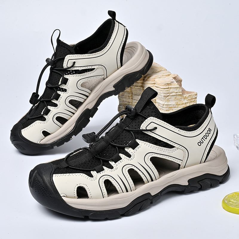 Damen Sportliche Outdoor-Sandalen mit verstellbarem Schnellschnürsystem und rutschfester Sohle R&B