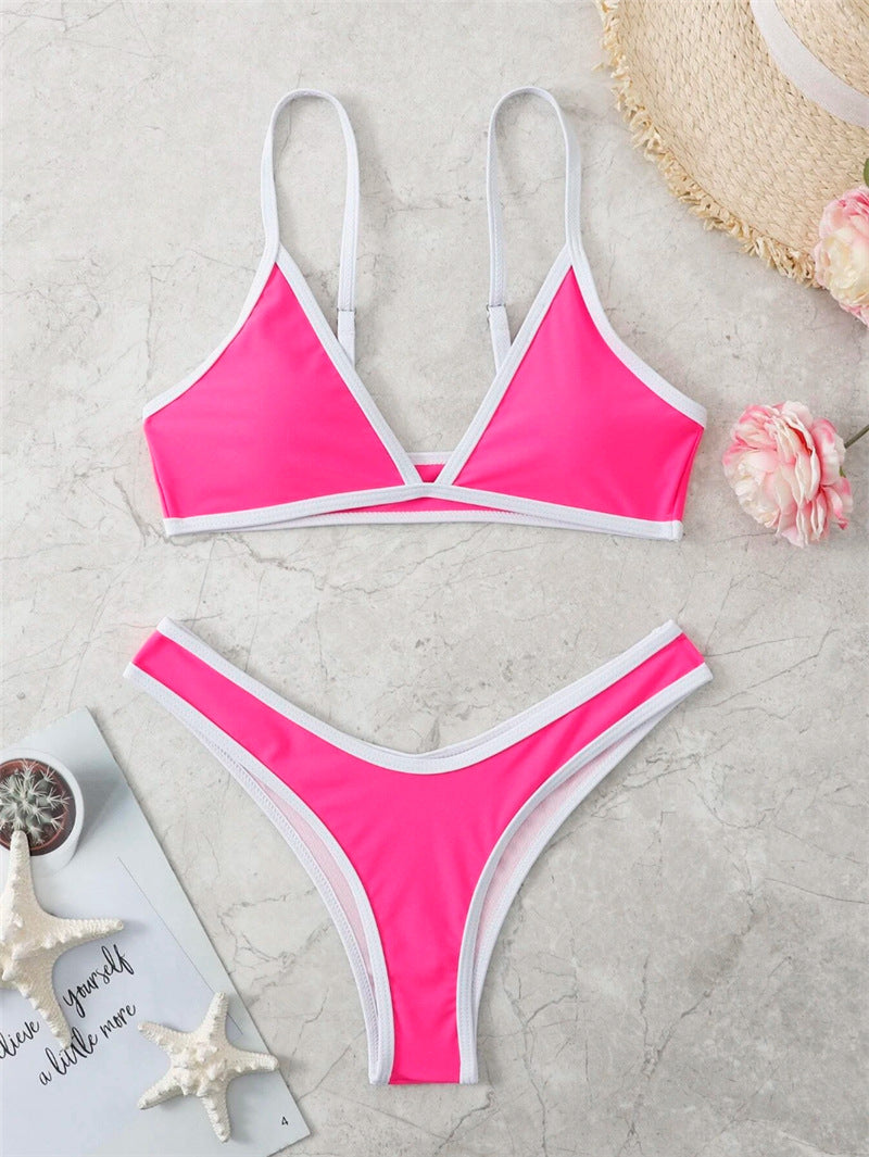 Damen Triangel-Bikini mit eleganter Naht und sportlichem Schnitt R&B