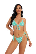 Damen Triangel-Bikini mit verspieltem BindR&Band und floralem Design R&B