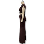 Damen Elegantes und figurbetontes Jumpsuit-Kleid mit asymmetrischem Design R&B