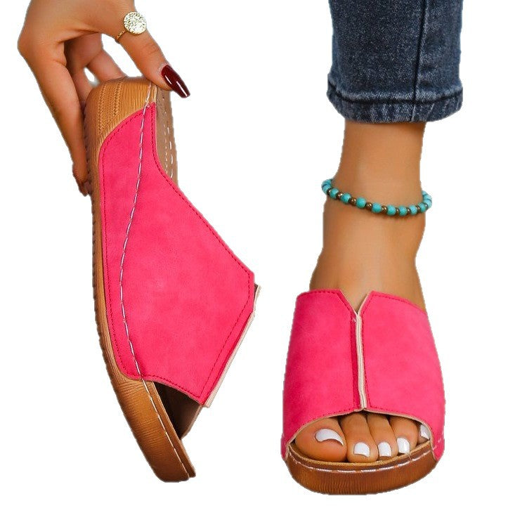 Damen Komfortable Slip-On Sandalen R&B