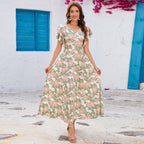 Damen Maxikleid mit Blumenmuster R&B
