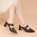 Damen Slingback High Heel Schuhe mit elegantem Riemchen R&B