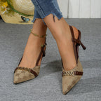 Damen Elegante Slingback Pumps mit geschmackvoller Schnalle R&B