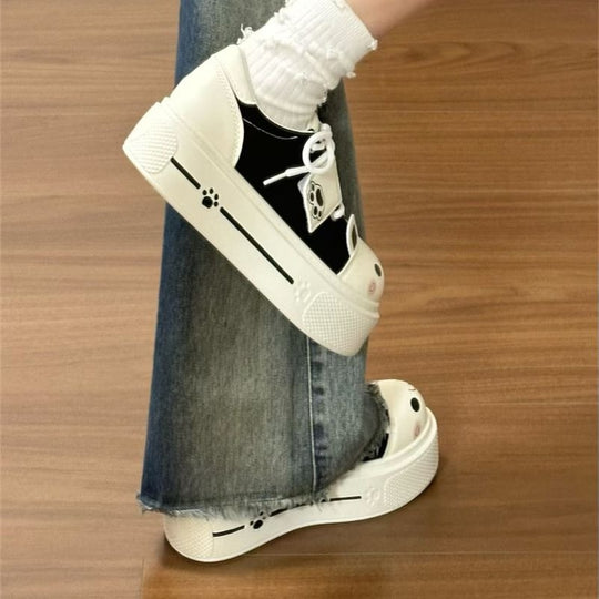 Damen Sneaker mit verspieltem Tiermotiv und weicher Sohle R&B