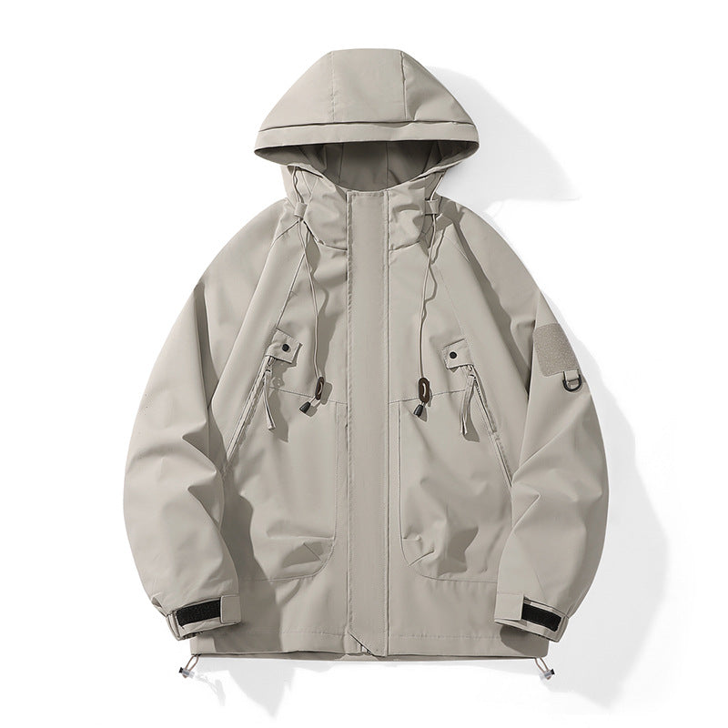 Damen technische Outdoor-Jacke mit verstellbarem Kapuzendesign und praktischen Taschen R&B