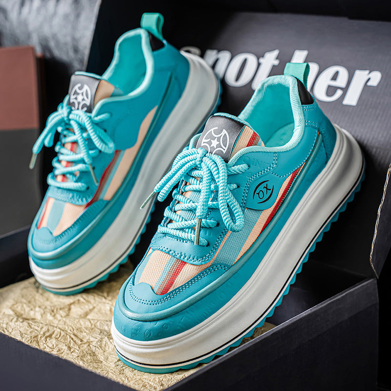 Damen modische Sneakers mit extragroßer Sohle und rutschfester Außensohle R&B
